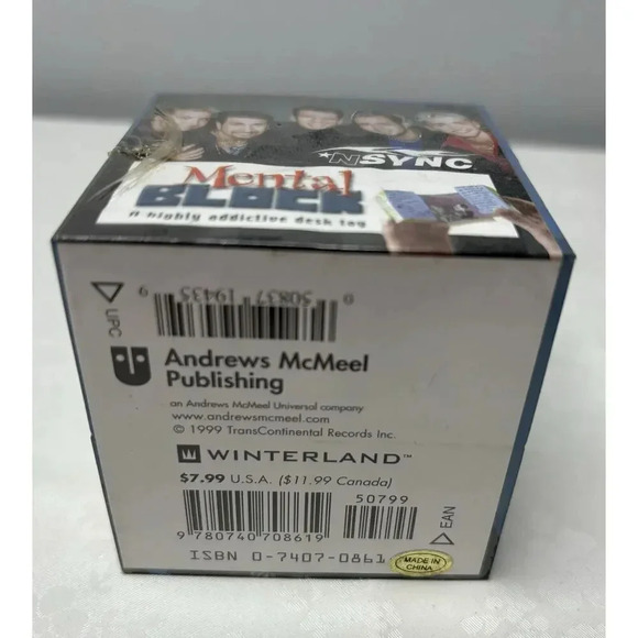 Vintage NSYNC Collectible 3x3" Photo Cube Puzzle - Justin Timberlake, Lance Bass - Picture 4 of 4